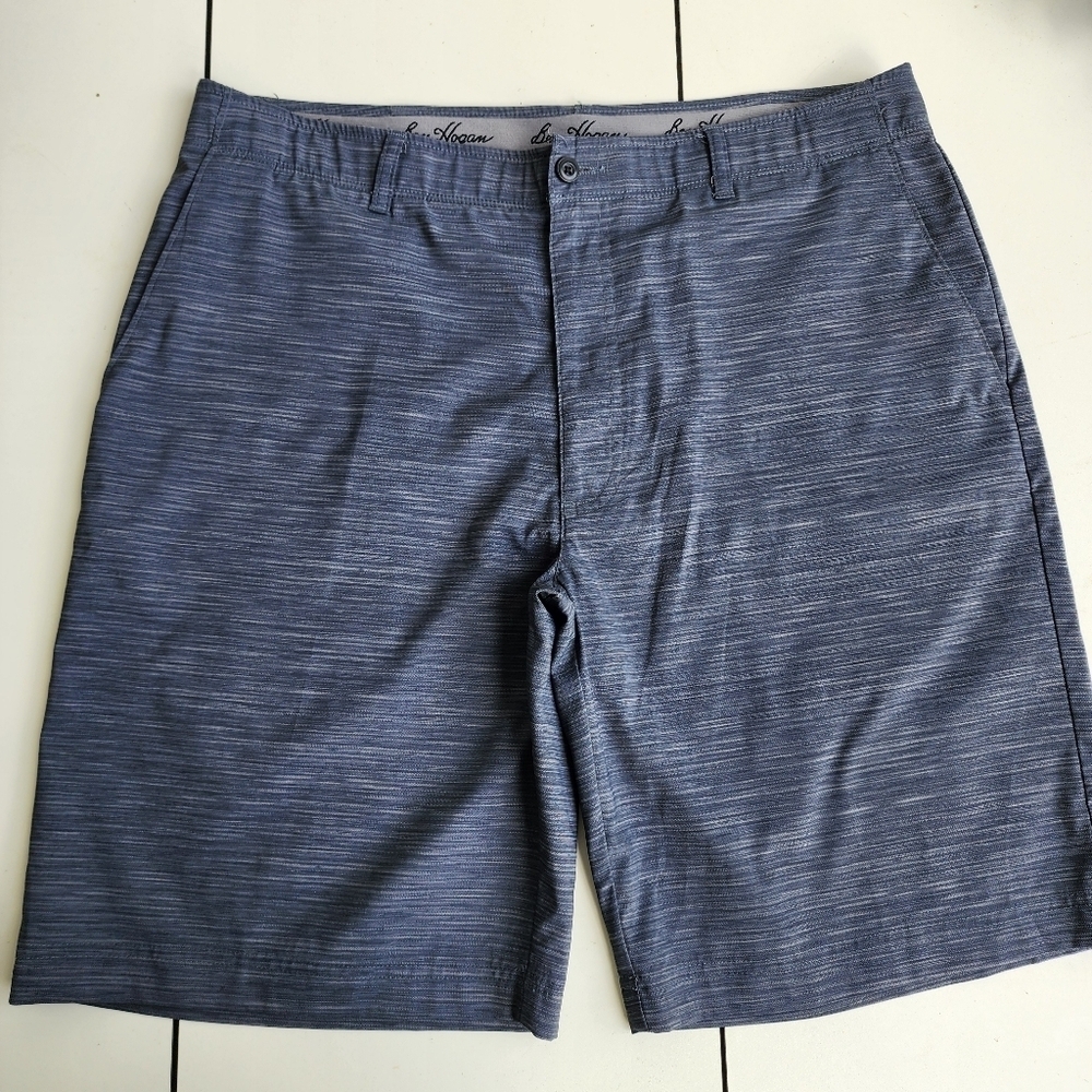 Ben Hogan Shorts Mens Gray Performance Stretch Microfiber Golf Sz 36